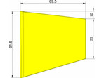 Klima Statecznik typ trapez żółty