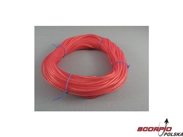 Wąż silikonowy 2.4/5.5mm x 50m czerwony / FL-LST02R/50