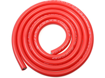 Kabel silikonowy Powerflex 8AWG czerwony / GF-1341-010