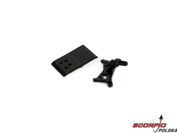 Front Shock Tower/Skid Plate Bumper: Micro-DT / LOSB1508