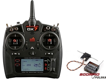 DX7 DSMX Spektrum sam nadajnik Mode 1-4 / SPMR7000EU