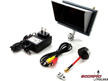 Spektrum - Video monitor 4.3", mocowanie, przes / SPMVM430