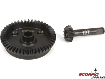 TLR: 8T 3.0: Rear Ring and Pinion Gear Set / TLR242012