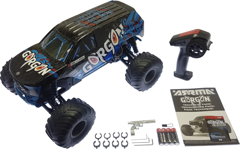 Arrma Gorgon 1:10 Smart RTR- Zawartość zestawu