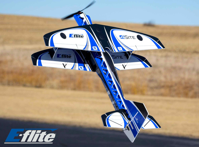 E-flite 4-Site 0.8m 3D FF AS3X+ SAFE Select BNF Basic