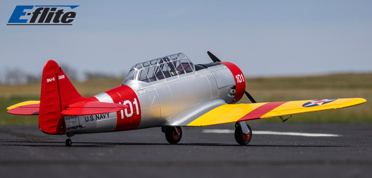E-flite SNJ-5/AT-6 Texan 1.5m AS3X+ SAFE Select BNF Basic
