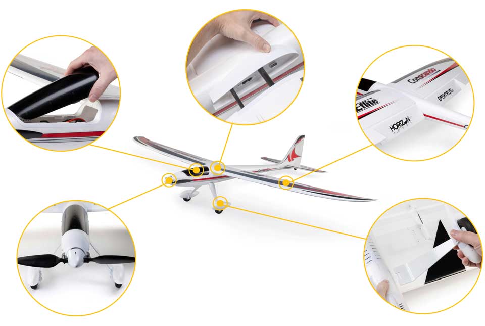 E-flite Conscendo 2.0m BNF Basic AS3X+  SAFE Select