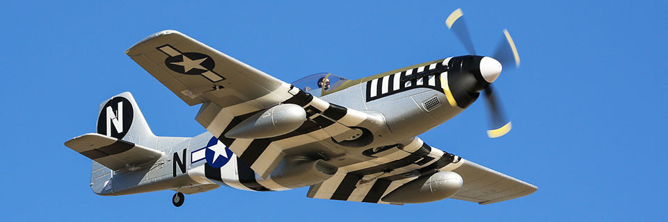 P-51D Mustang 1.2m BNF Basic SAFE