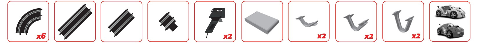 SCX Compact Kids Race - zawartość zestawu