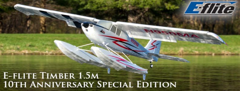 E-flite Timber 1.5m 10th Anniversary Special Edition AS3X SAFE Select BNF Basic