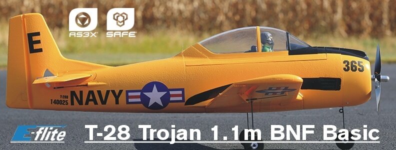 E-flite T-28 Trojan 1.1m BNF Basic