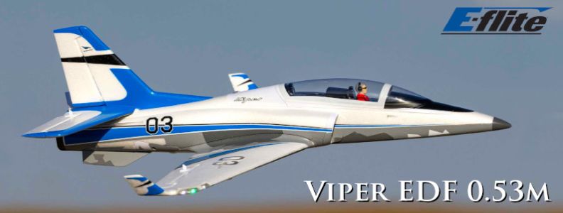 E-flite Viper 0.53m 30mm EDF Jet SAFE Select AS3X BNF Basic