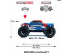 Arrma Granite Grom 1:18 4WD Smart RTR niebieski