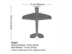E-flite 4-Site 0.8m 3D FF AS3X+ SAFE Select BNF Basic