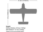 Cherokee 1.3m BNF Basic with AS3X and SAFE Select