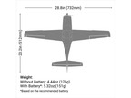 E-flite Cirrus SR22T 0.73m AS3X SAFE Select BNF Basic