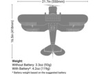 E-flite Waco SAFE Select BNF Basic biały