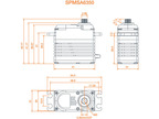 Spektrum serwo A6350 61.4kg.cm 0.095s/60° BL HV