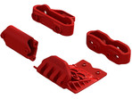 Arrma dolna płoza, mocowanie zderzaka, czerwone