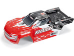Arrma karoseria czerwona/czarna: Kraton 4x4
