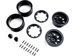 Axial felga 1,9" KMC Grenade Beadlock, czarna (2 szt.)