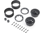 Axial felga 1,9" KMC Grenade Beadlock, szara (2 szt.)