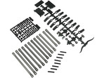 Axial AX31466 Cięgna geometrii tylne, aluminium: SCX10 II