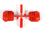 Axial AX31589 Pokrywa dyferencjału czerwona AR44 AX90059