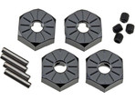 Axial AX30427 Sześciokąt niski 12mm alu czarny (4)