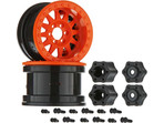 Axial AX31364 Felga 2.2 Method Beadlock IFD pomarańczowa (