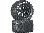 Duratrax Koło z oponą Six Pack MT 2.8 2WD 1/2" Offset czarne (2)