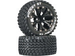 Duratrax Koło z oponą Picket ST 2.8 2WD 1/2" Offset czarne (2)