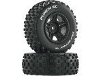 Duratrax Koło z oponą Punch SC C2 Slash 4x4 Blitz P/T (2)