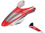 Complete Red Canopy with/Vertical Fin: BMSR