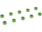 Podkładka pod walc. główkę M2/6mm alum zielona (10)