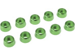 Podkładka pod walc. główkę M4/10mm alum zielona (10)