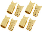 Konektor złocony 6.0mm (4 pary)