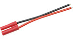 Konektor złocony 4.0mm żeński kabel 14AWG 10cm (1)