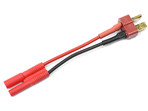 Przewód konwersji Deans M -> 2.0mm złocony (20AWG)