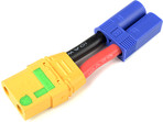 Przewód konwersji EC5 żeński - XT-90 męski Anti-Spark