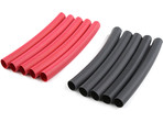 Folia termokurczliwa 6.4mm czerwona + czarna (10)