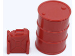 H-Speed beczka na olej 42mm, kanister 24mm 1:24 czerwone