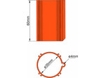 Klima Baza 35mm 4-stabilizatory pomarańczowa
