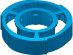 Klima pierścień centrujący Aqua Star 75mm niebieski