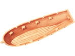 Krick Łódź wiosłowa plastikowa 80mm (2)