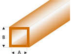 Raboesch profil ASA rurka kwadratowa przeźroczysta brązowa 2x3x330mm (5)