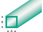 Raboesch profil ASA rurka kwadratowa przeźroczysta zielona 2x3x330mm (5)