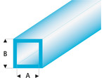 Raboesch profil ASA rurka kwadratowa przeźroczysta niebieska 2x3x330mm (5)