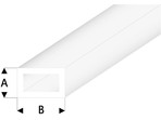 Raboesch profil ASA rurka prostokątna transparentna 2x4x330mm (5)
