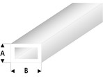Raboesch profil ASA rurka prostokątna transparentna biała 2x4x330mm (5)